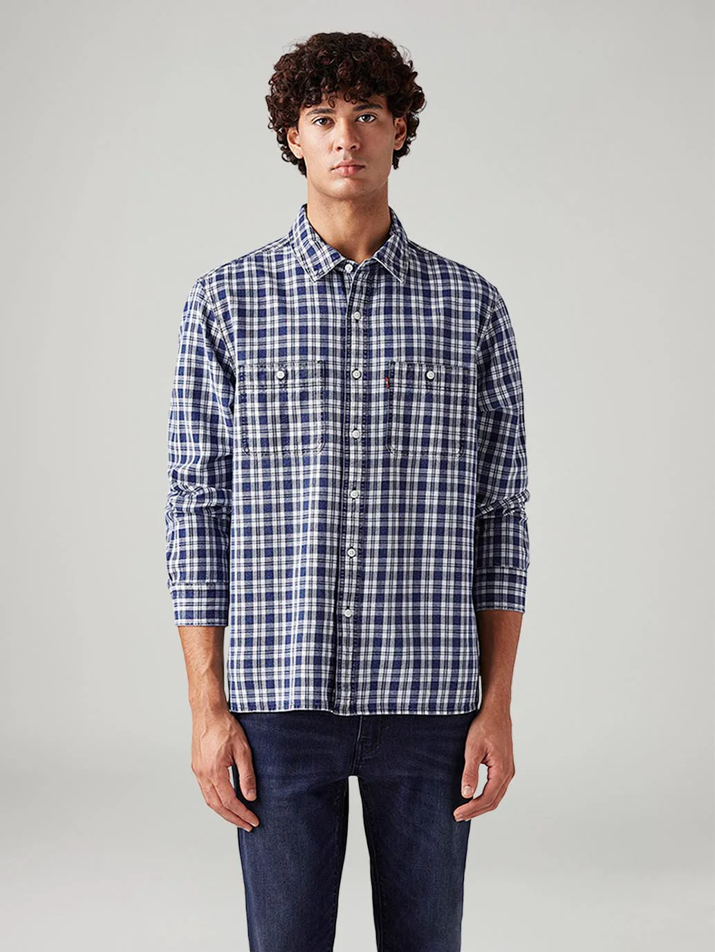 Men's Checkered Relaxed Fit Shirt - Image 2