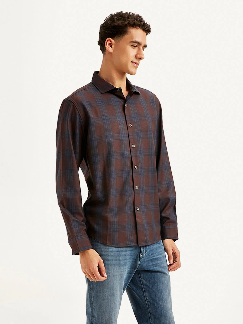 Men's Redloop Checkered Slim Fit Shirt - Image 5