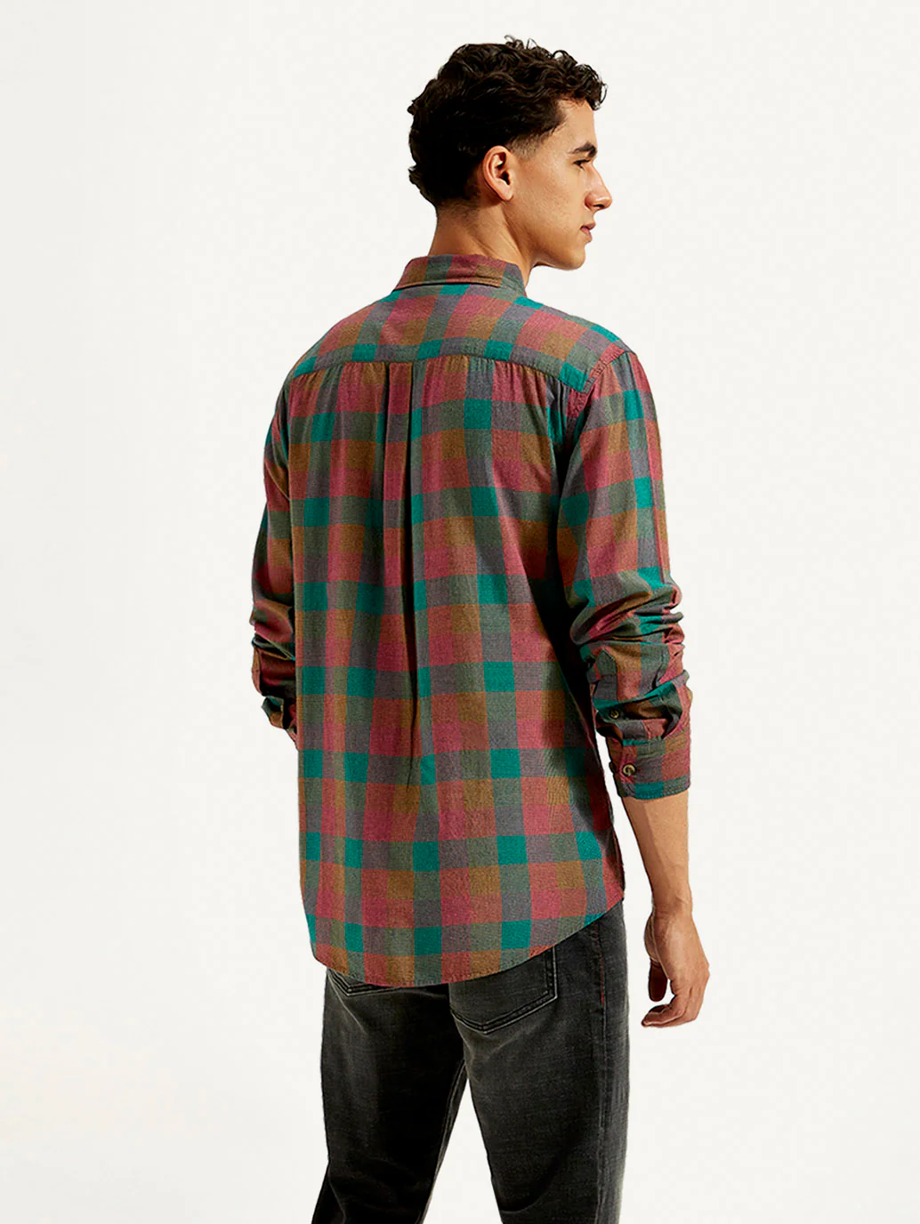 Men's Checkered Slim Fit Shirt - Image 3