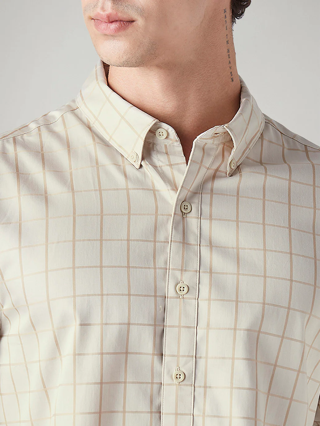 Men's Checkered Slim Fit Shirt - Image 4