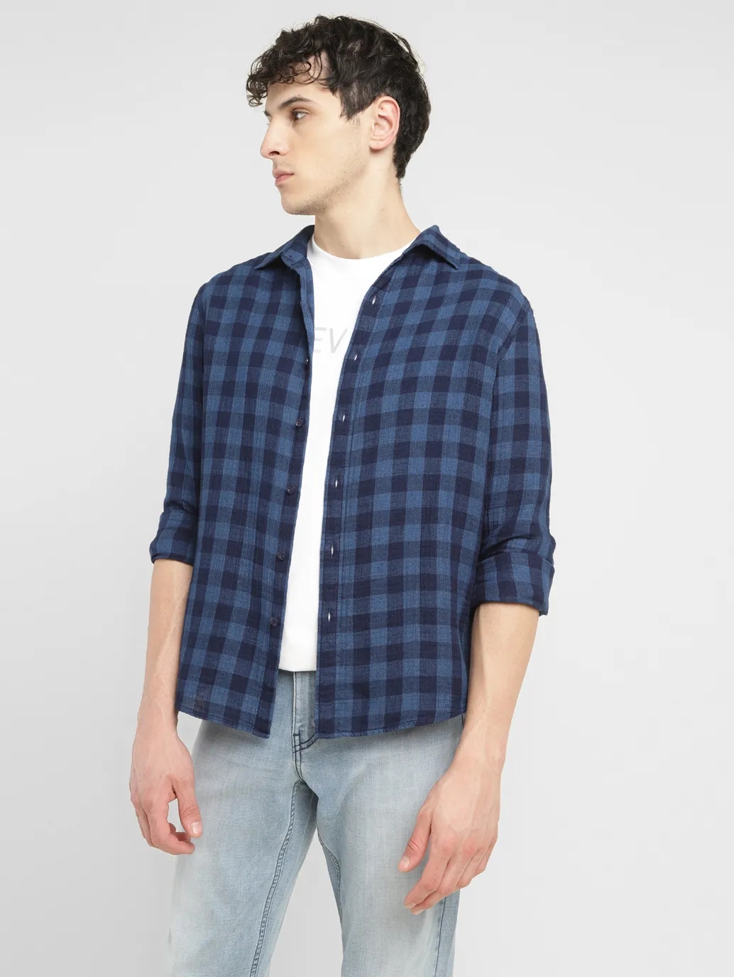 Men's Checkered Slim Fit Shirt