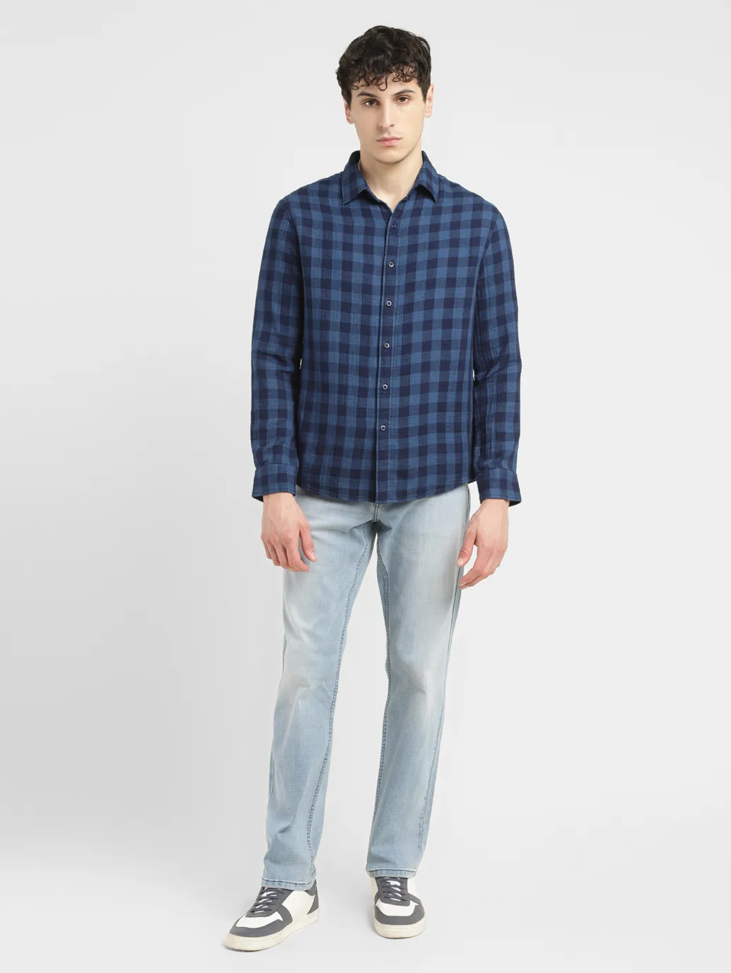Men's Checkered Slim Fit Shirt - Image 6