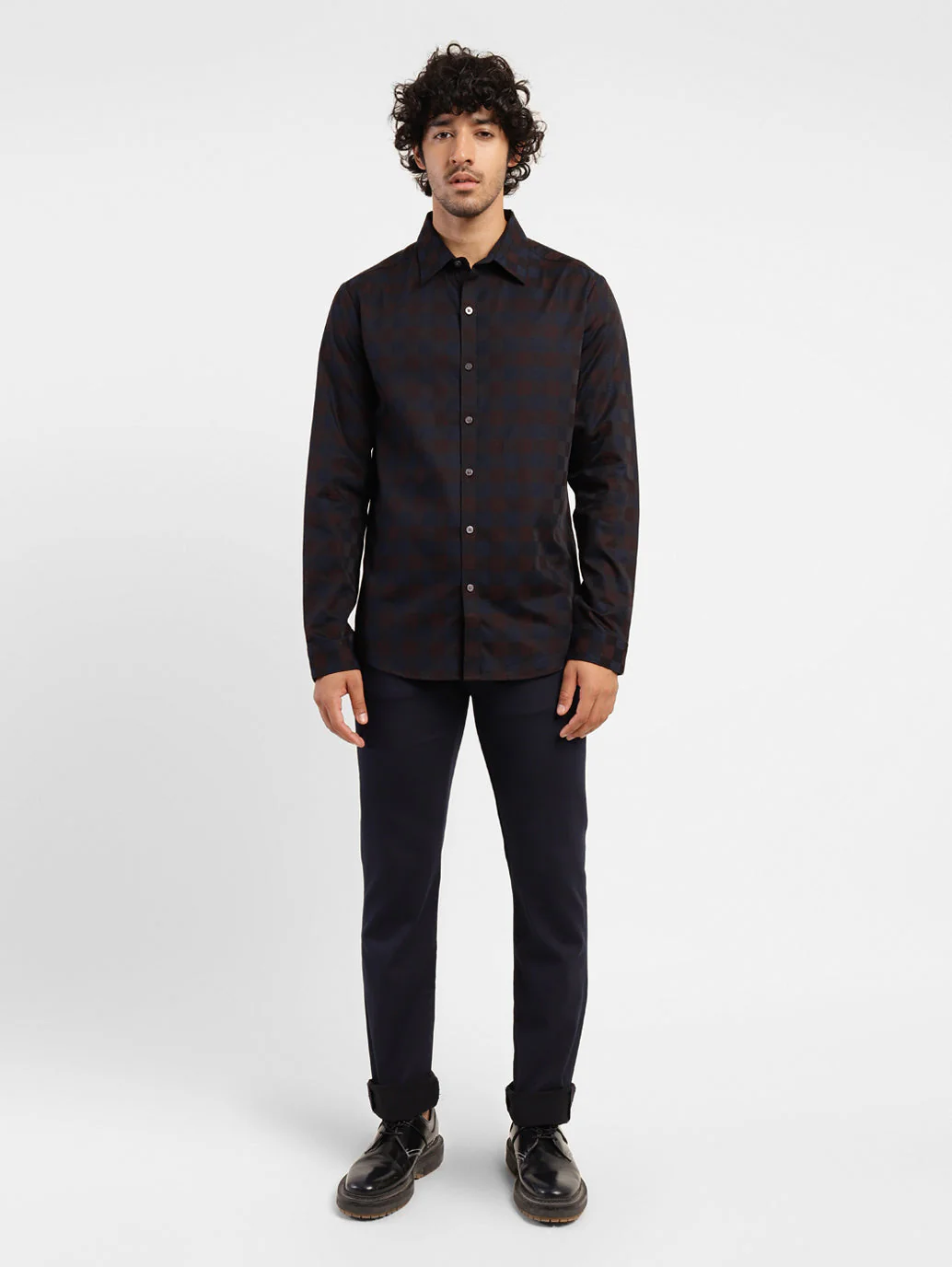 Men's Checkered Slim Fit Shirt - Image 5