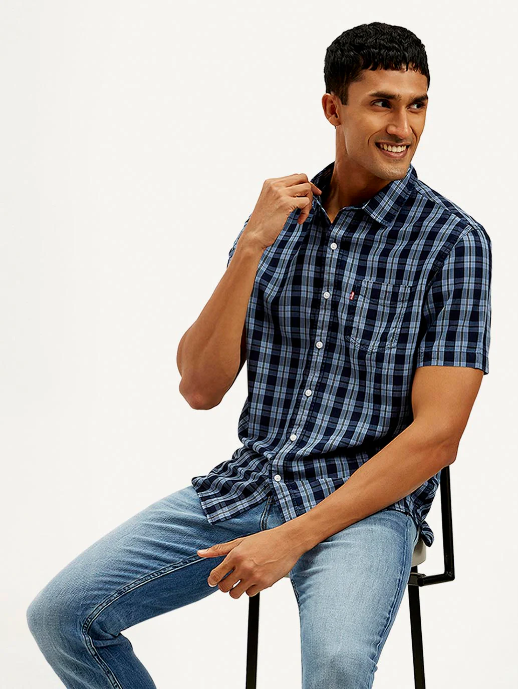 Men's Checkered Slim Fit Shirt