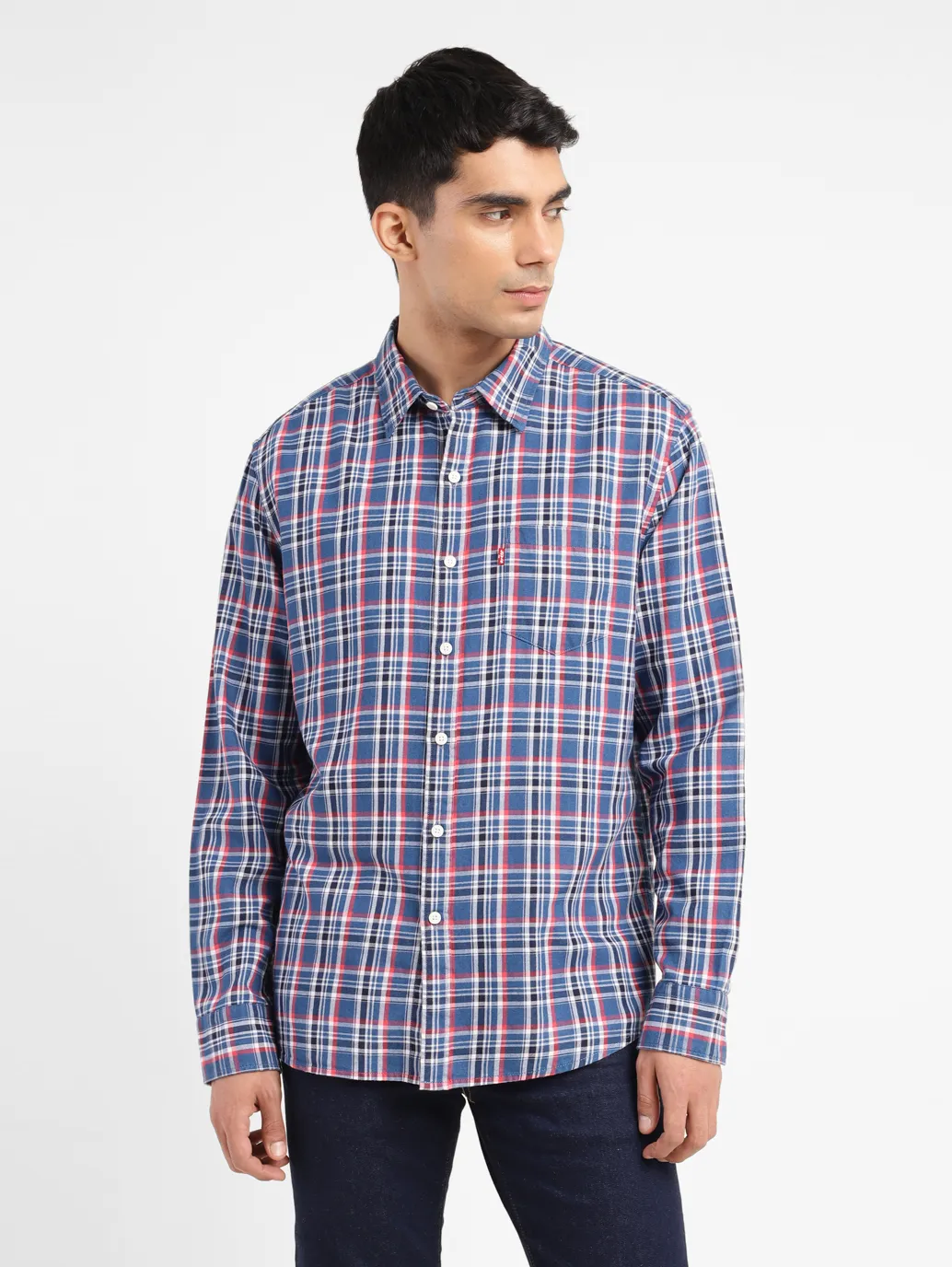 Men's Checkered Slim Fit Shirt - Image 2