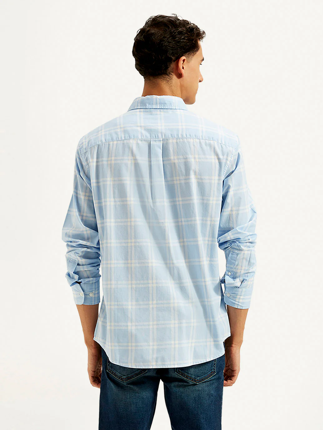 Men's Checkered Slim Fit Shirt - Image 4