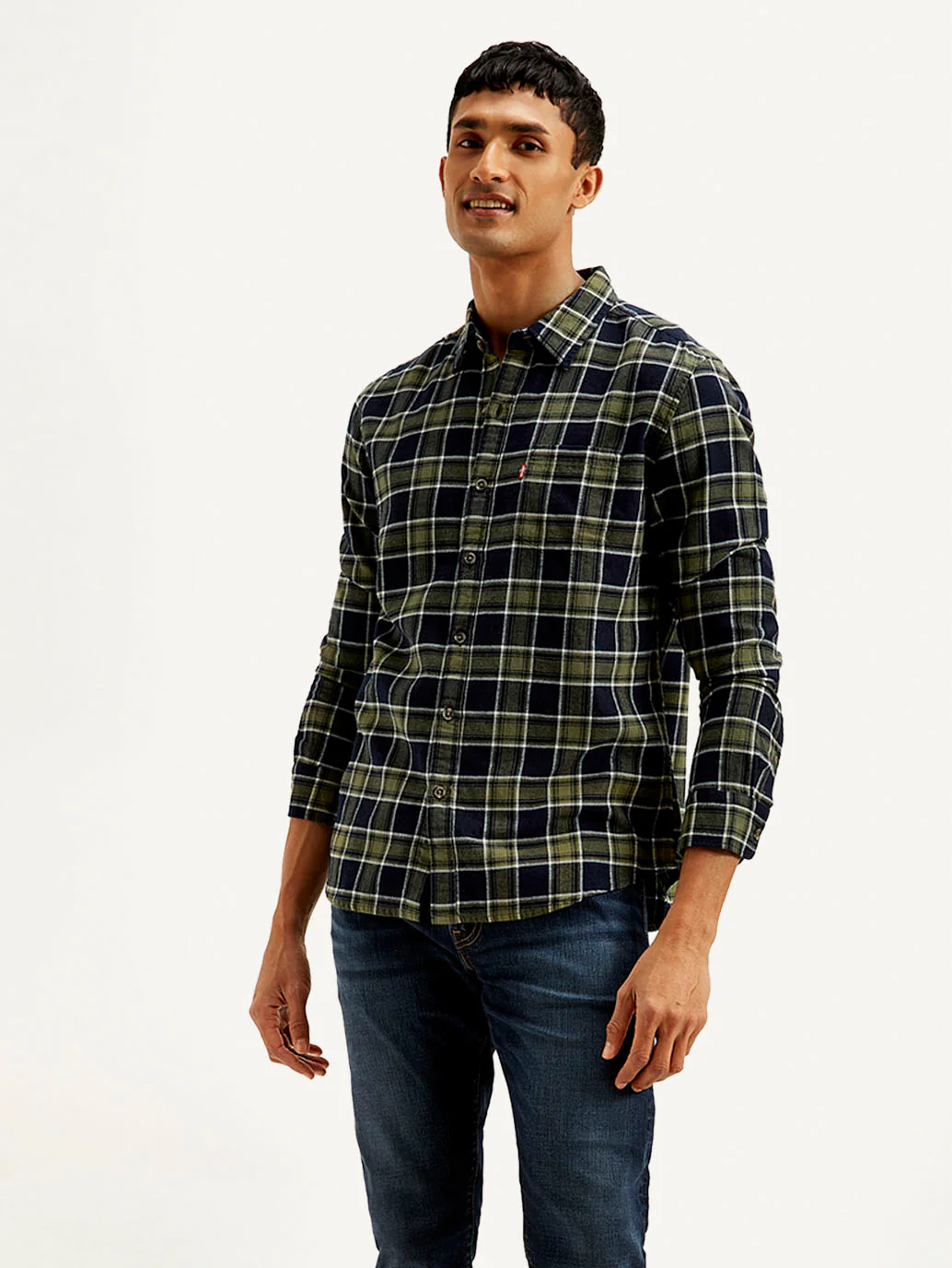 Men's Checkered Slim Fit Shirt