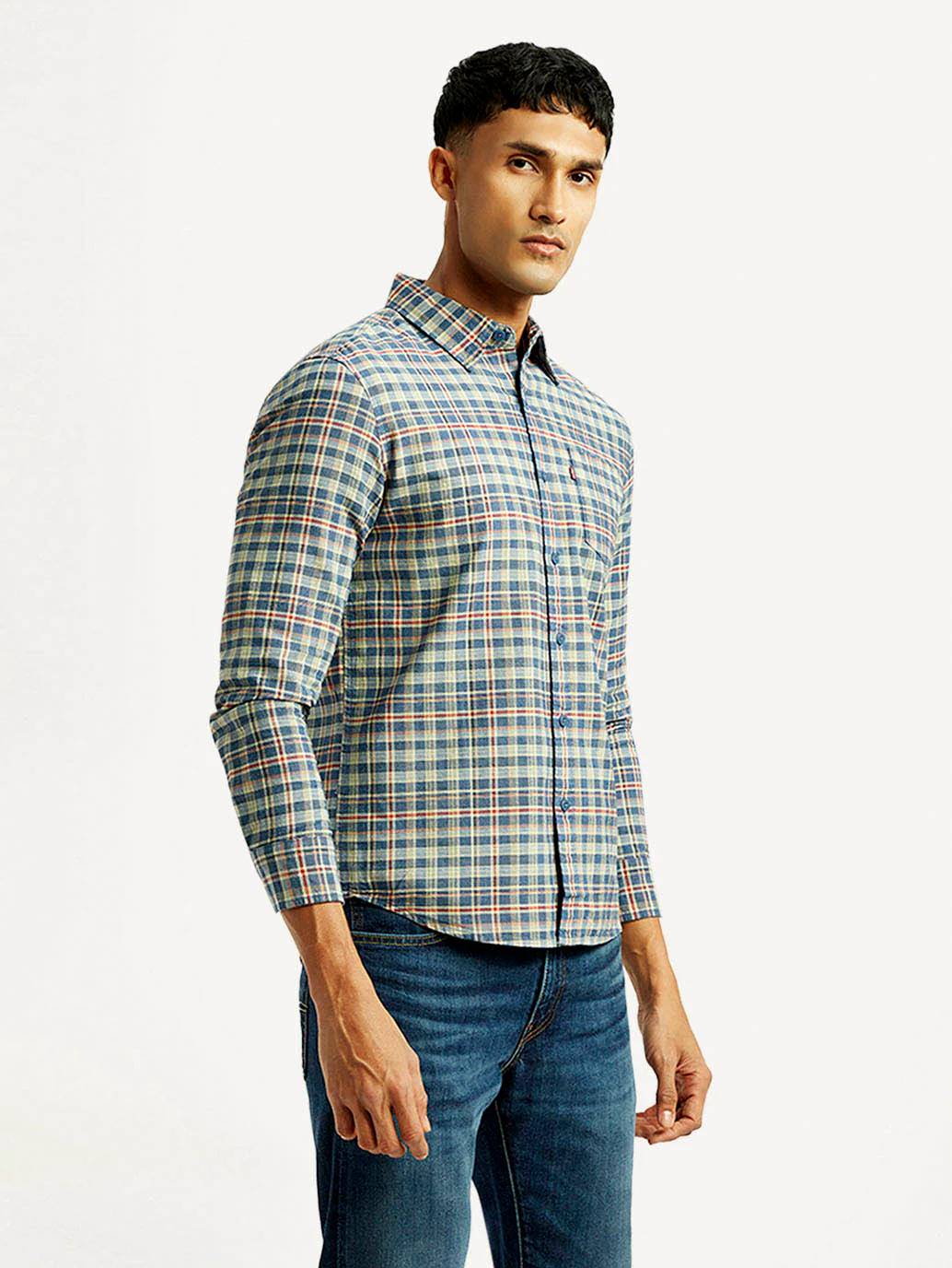 Men's Checkered Slim Fit Shirt - Image 4