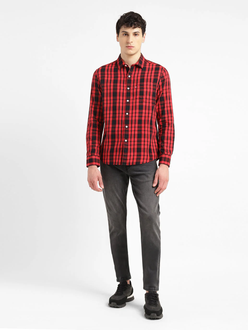 Men's Checkered Slim Fit Shirt