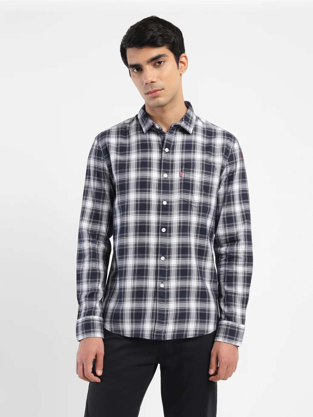 Men's Checkered Slim Fit Shirt - Image 2