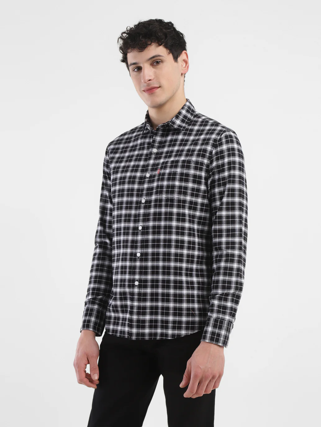 Men's Checkered Slim Fit Shirt - Image 4