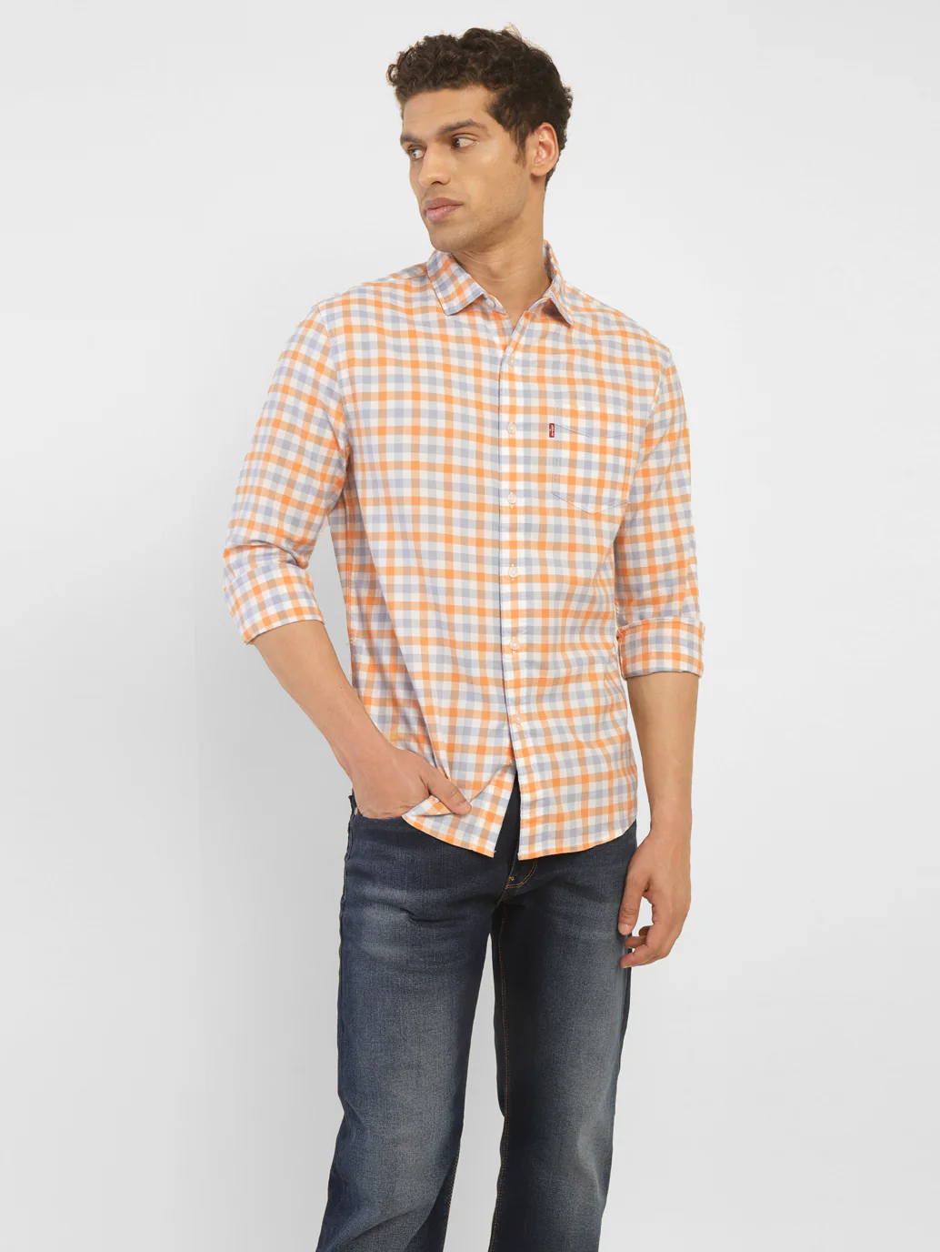 Men's Checkered Slim Fit Shirt - Image 6