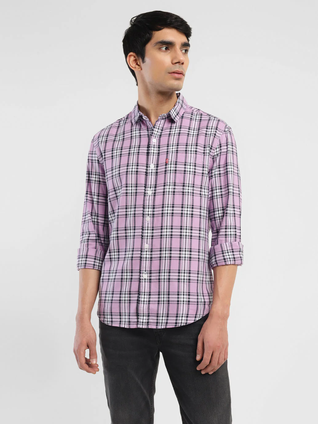 Men's Checkered Slim Fit Shirt