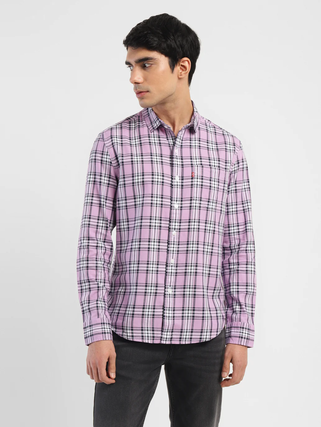 Men's Checkered Slim Fit Shirt - Image 2