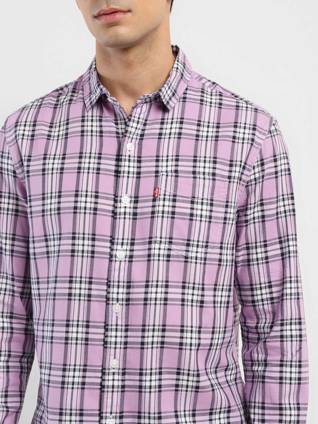 Men's Checkered Slim Fit Shirt - Image 5
