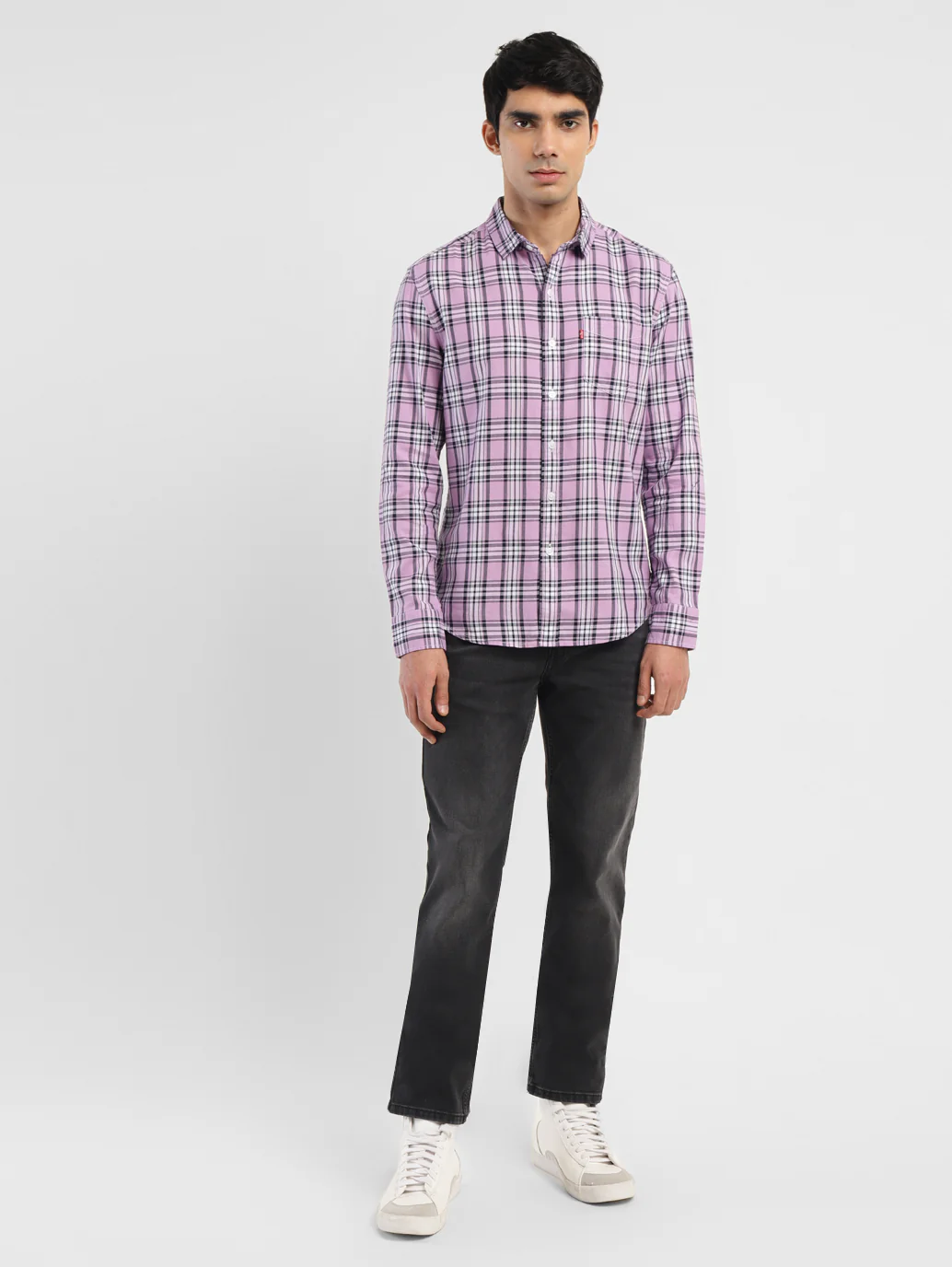 Men's Checkered Slim Fit Shirt - Image 6