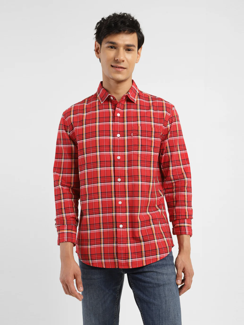 Men's Checkered Slim Fit Shirt - Image 6