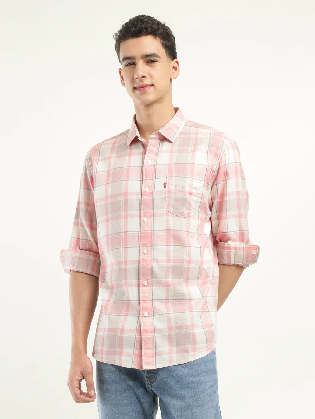 Men's Checkered Slim Fit Shirt - Image 2