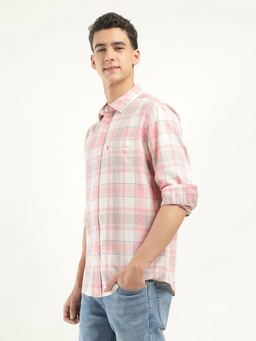 Men's Checkered Slim Fit Shirt - Image 5