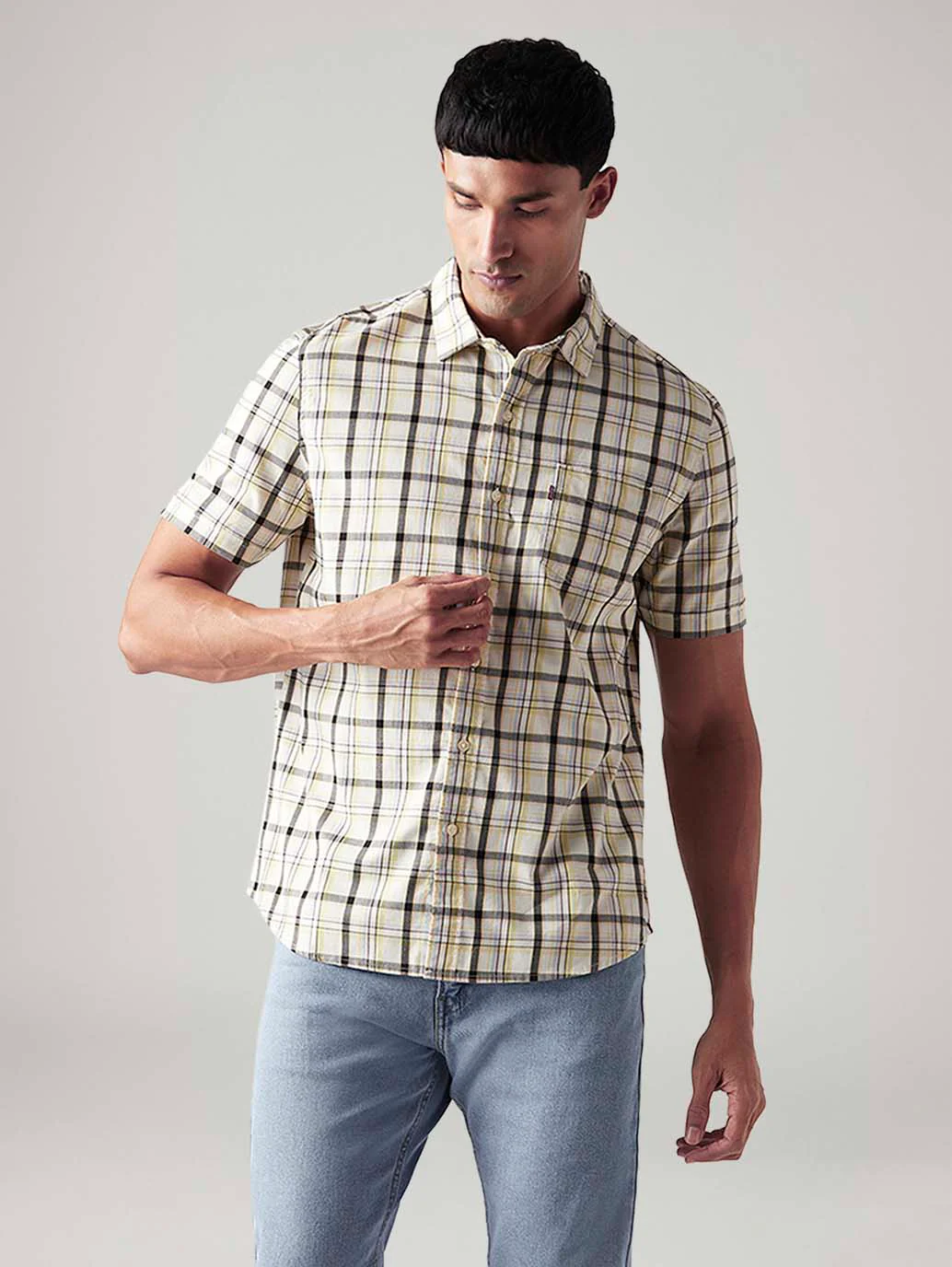 Men's Checkered Slim Fit Shirt
