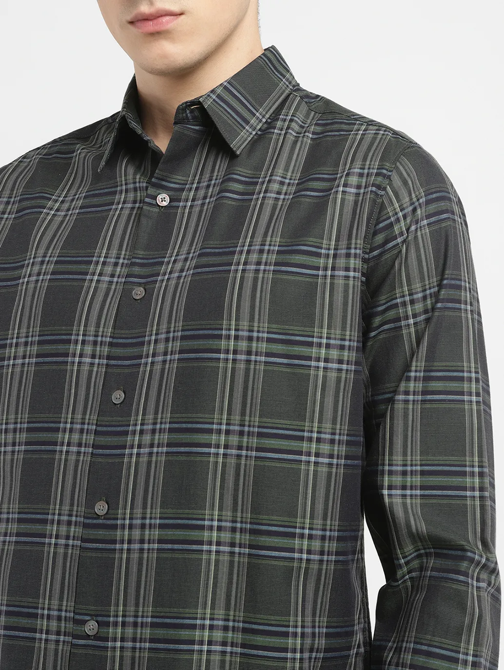 Men's Redloop Checkered Slim Fit Shirt - Image 5