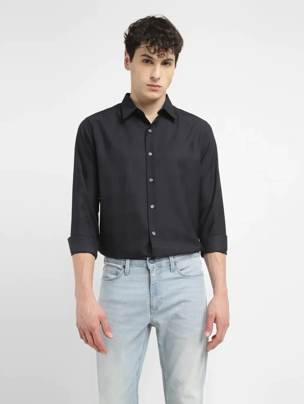 Men's Redloop Checkered Slim Fit Shirt - Image 6