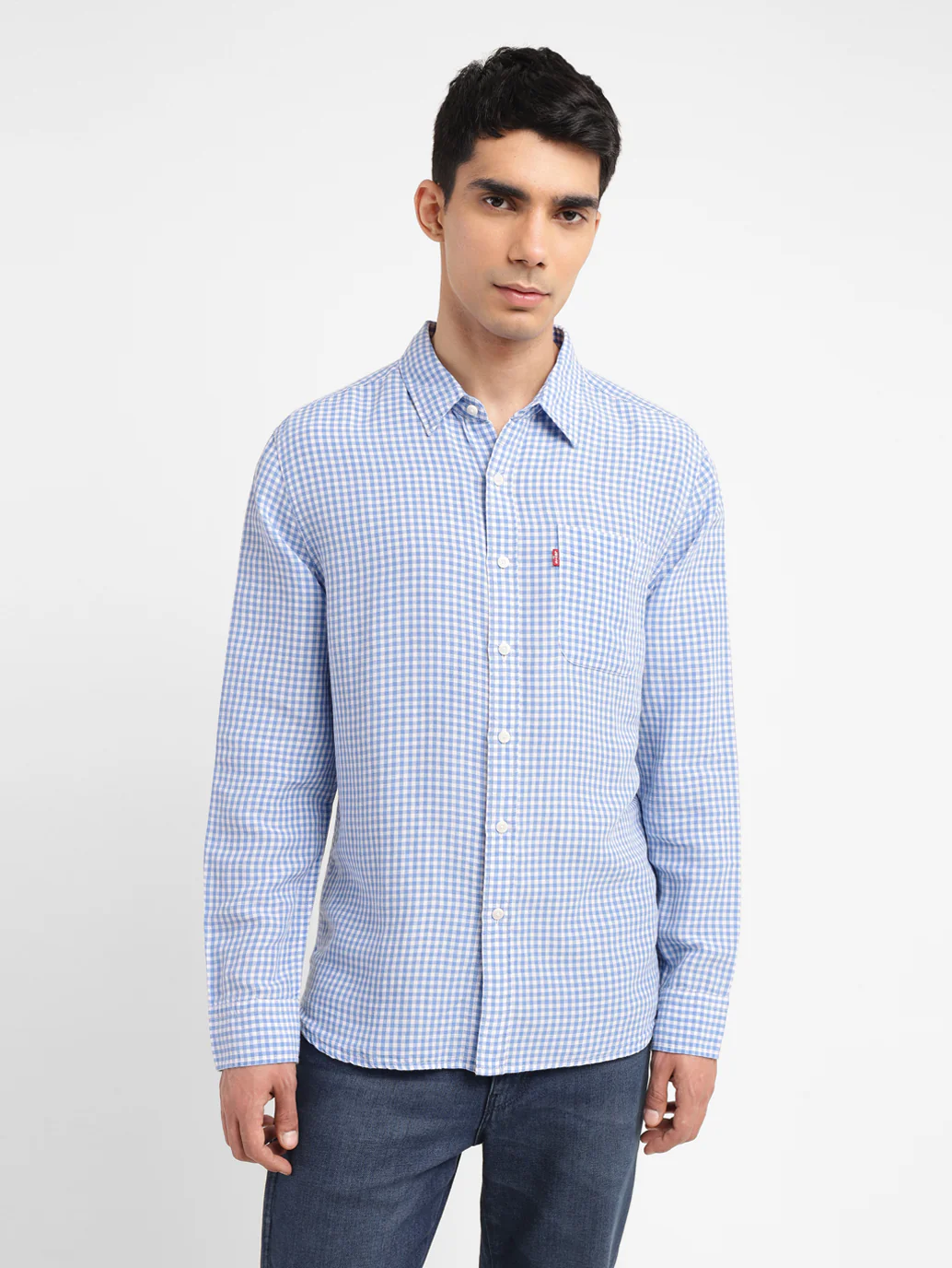 Men's Checkered Slim Fit Shirt - Image 2