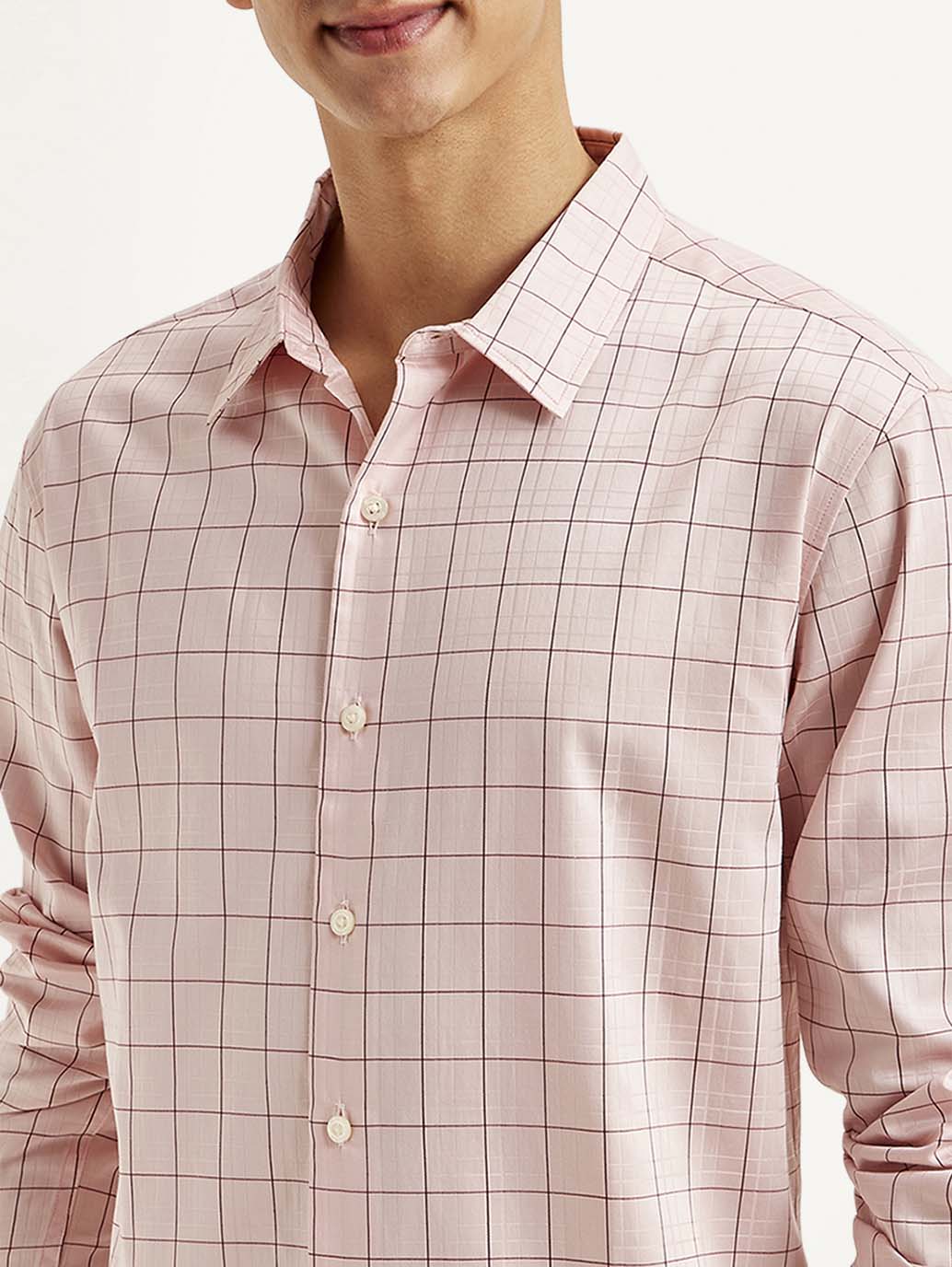 Men's Redloop Checkered Slim Fit Shirt - Image 4