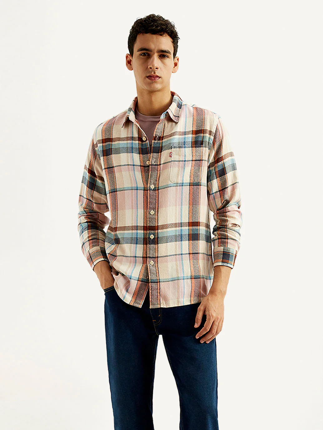 Men's Checkered Slim Fit Shirt - Image 2