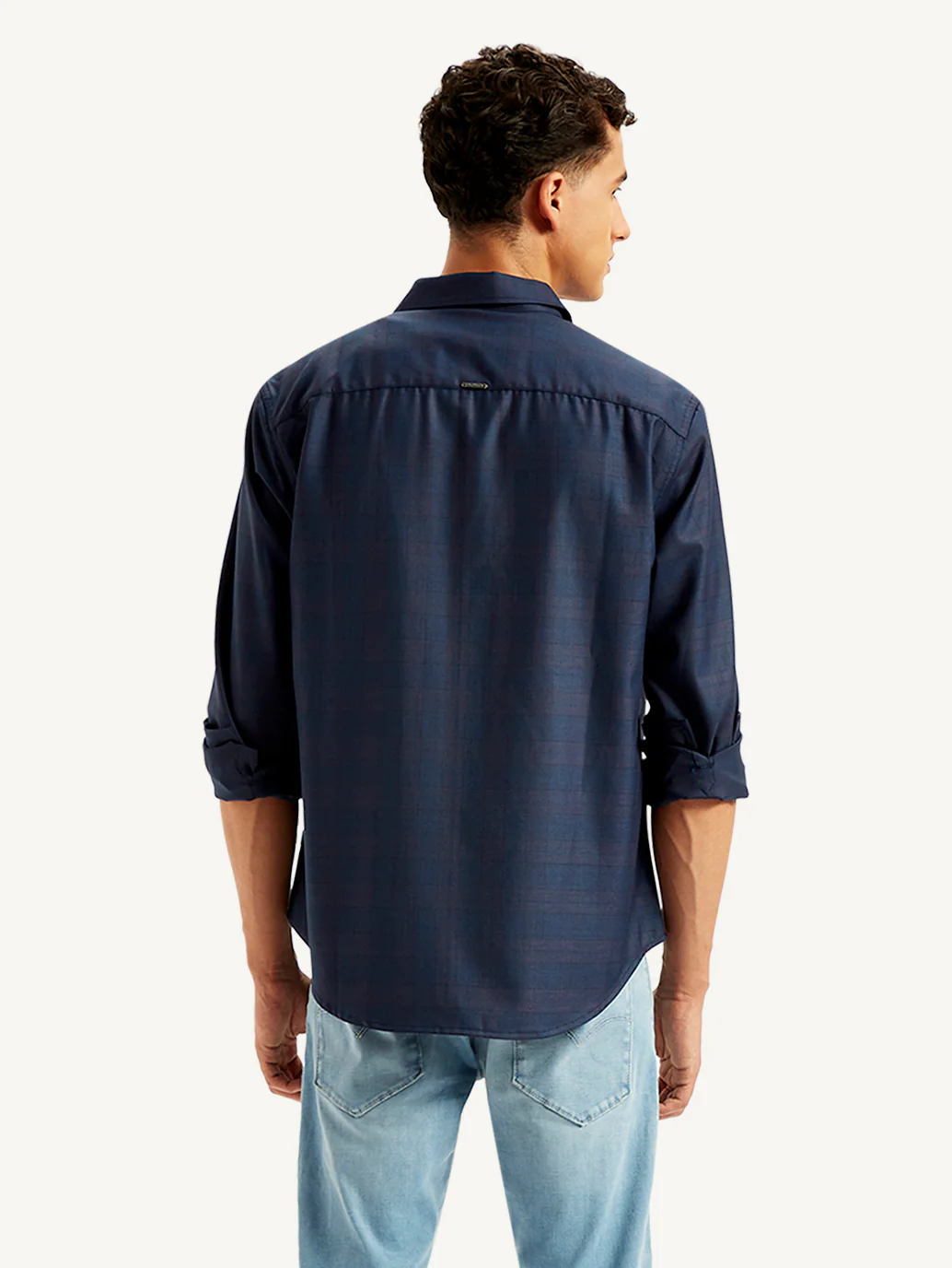 Men's Redloop Checkered Spread Collar Shirt - Image 2
