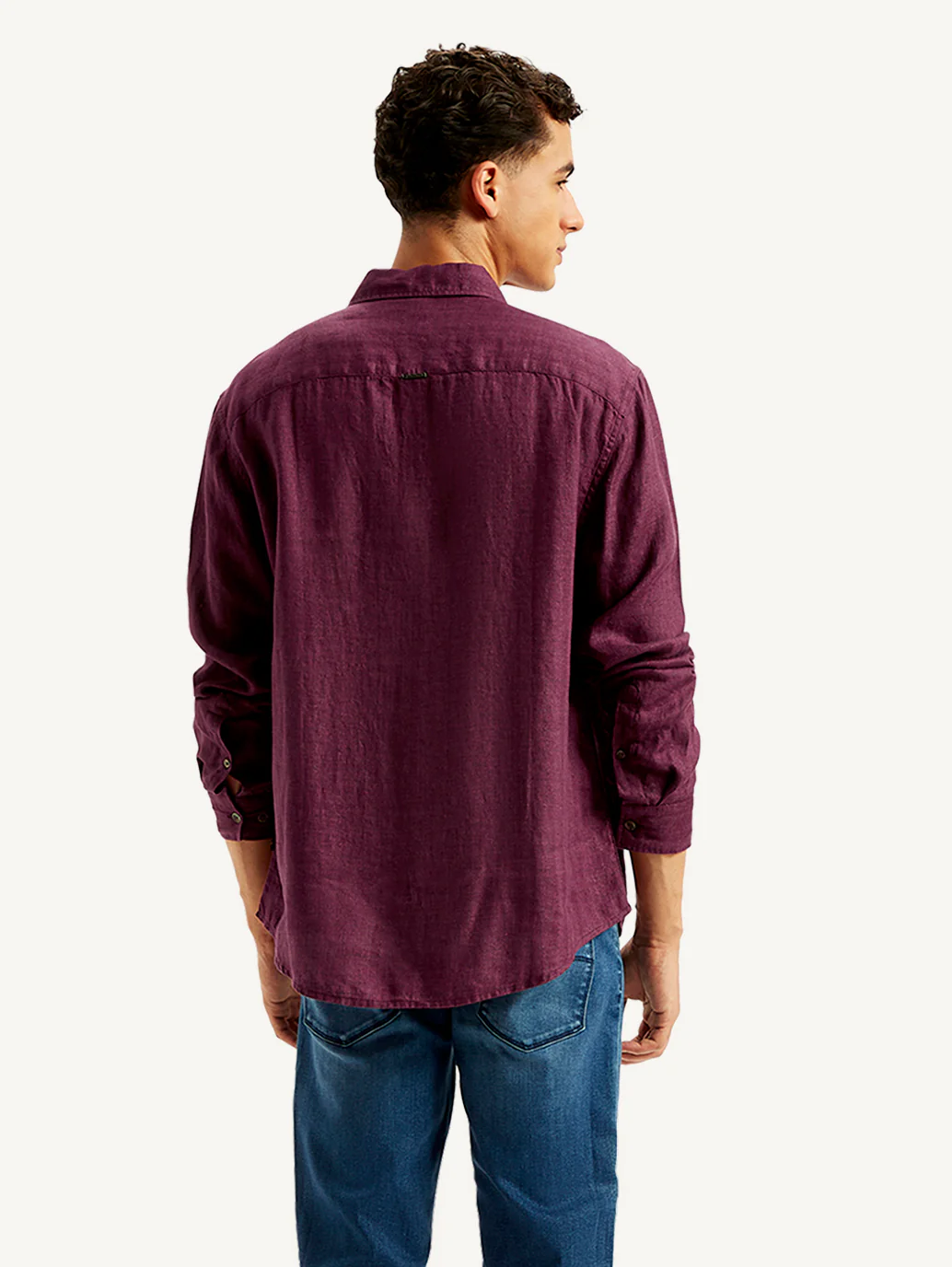 Men's Redloop Checkered Spread Collar Shirt - Image 3