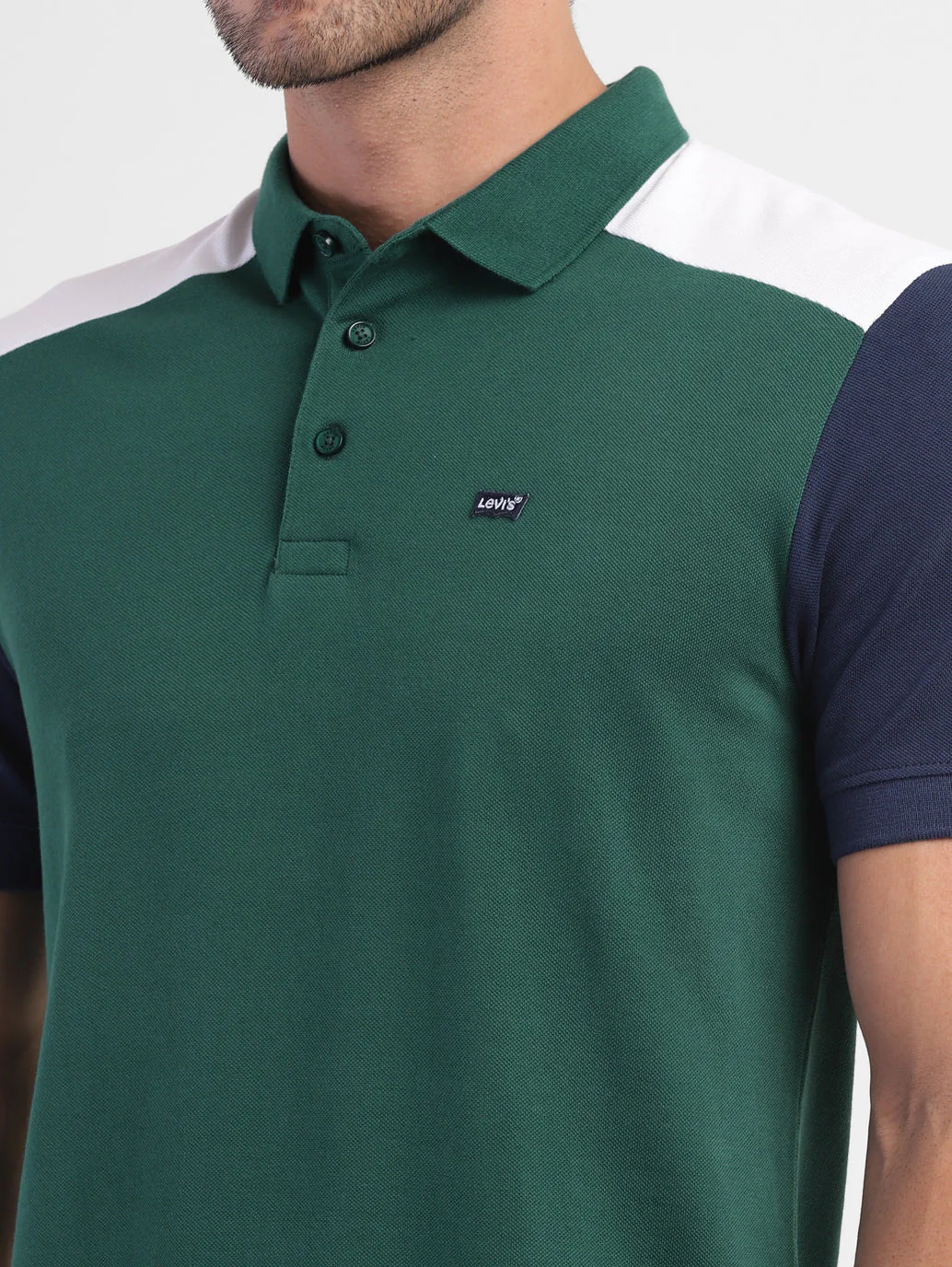 Men's Colorblock Regular Fit Polo T-shirt - Image 6