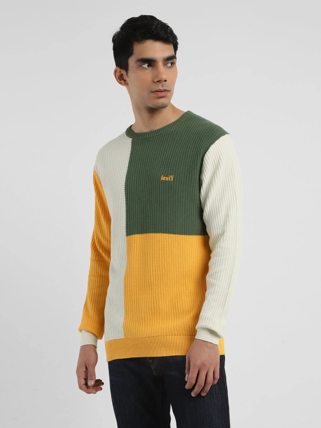 Men's Colorblock Crew Neck Sweater - Image 4