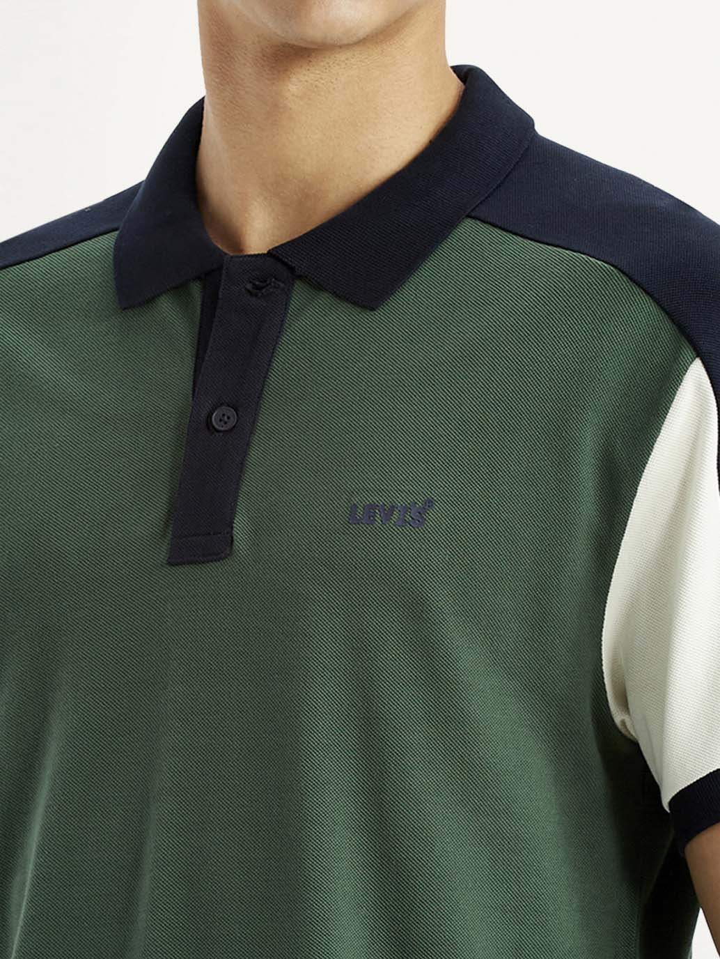 Men's Colorblock Multi Color Slim Fit Polo T-shirt - Image 4
