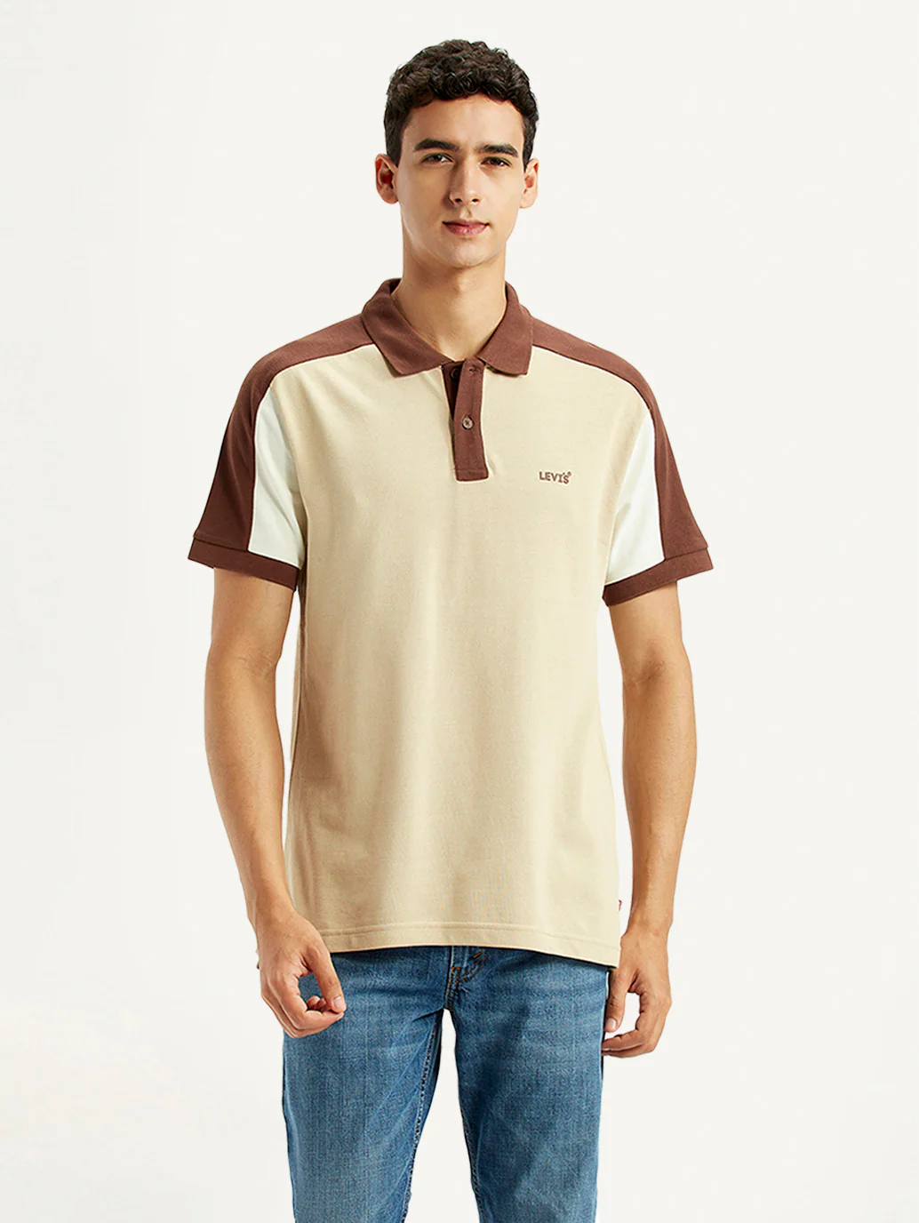 Men's Colorblock Multi Color Slim Fit Polo T-shirt