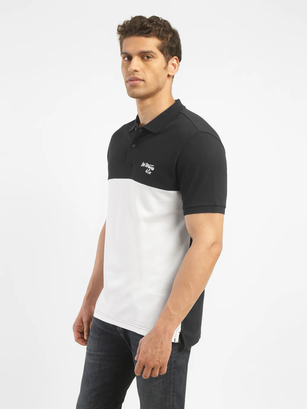 Men's Colorblock Polo T-shirt - Image 3