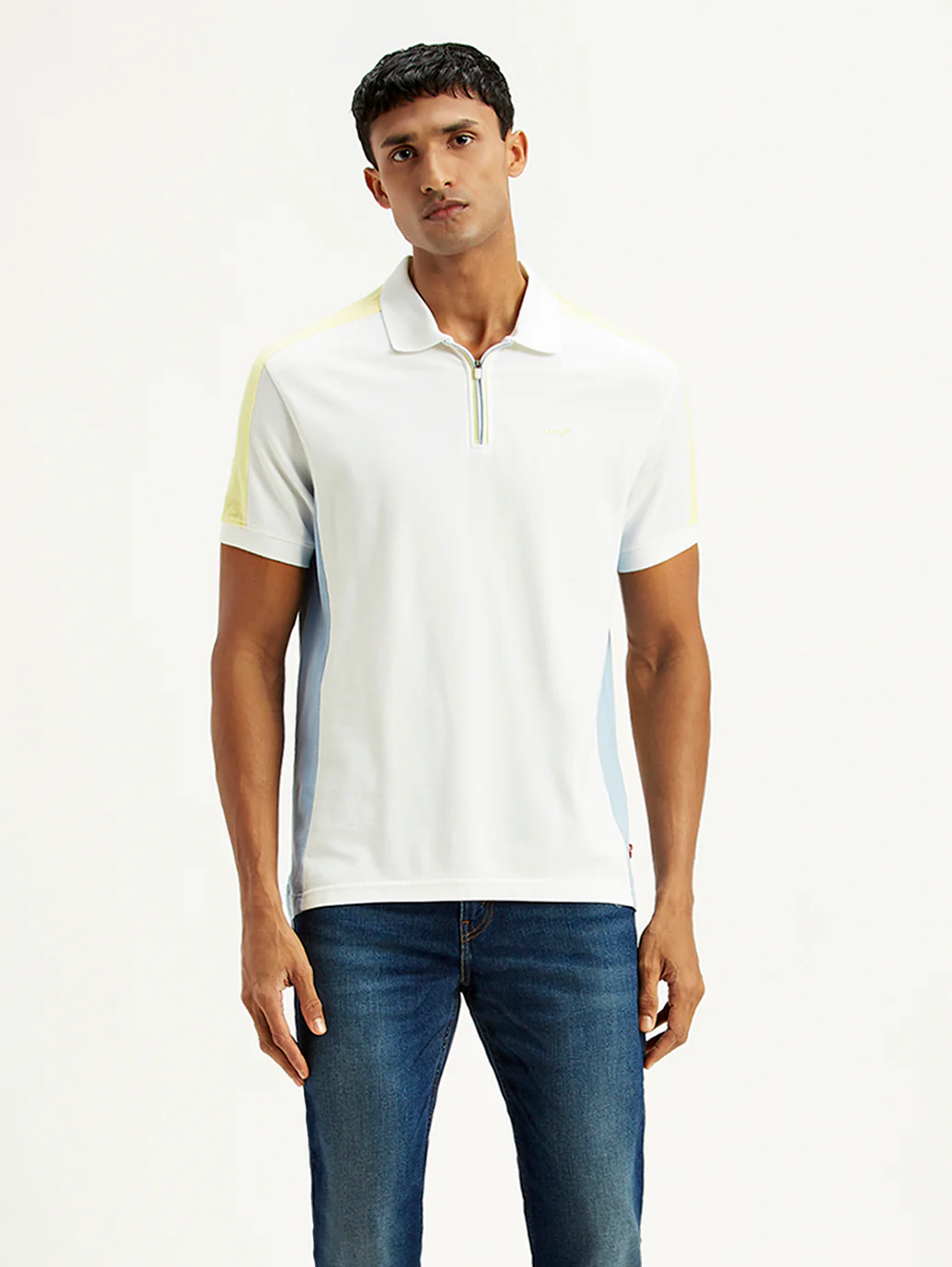 Men's Colorblock Slim Fit Polo T-Shirt - Image 2