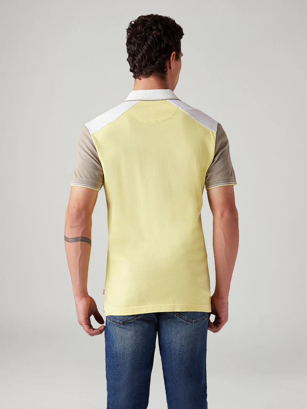 Men's Colorblock Slim Fit Polo T-Shirt - Image 3