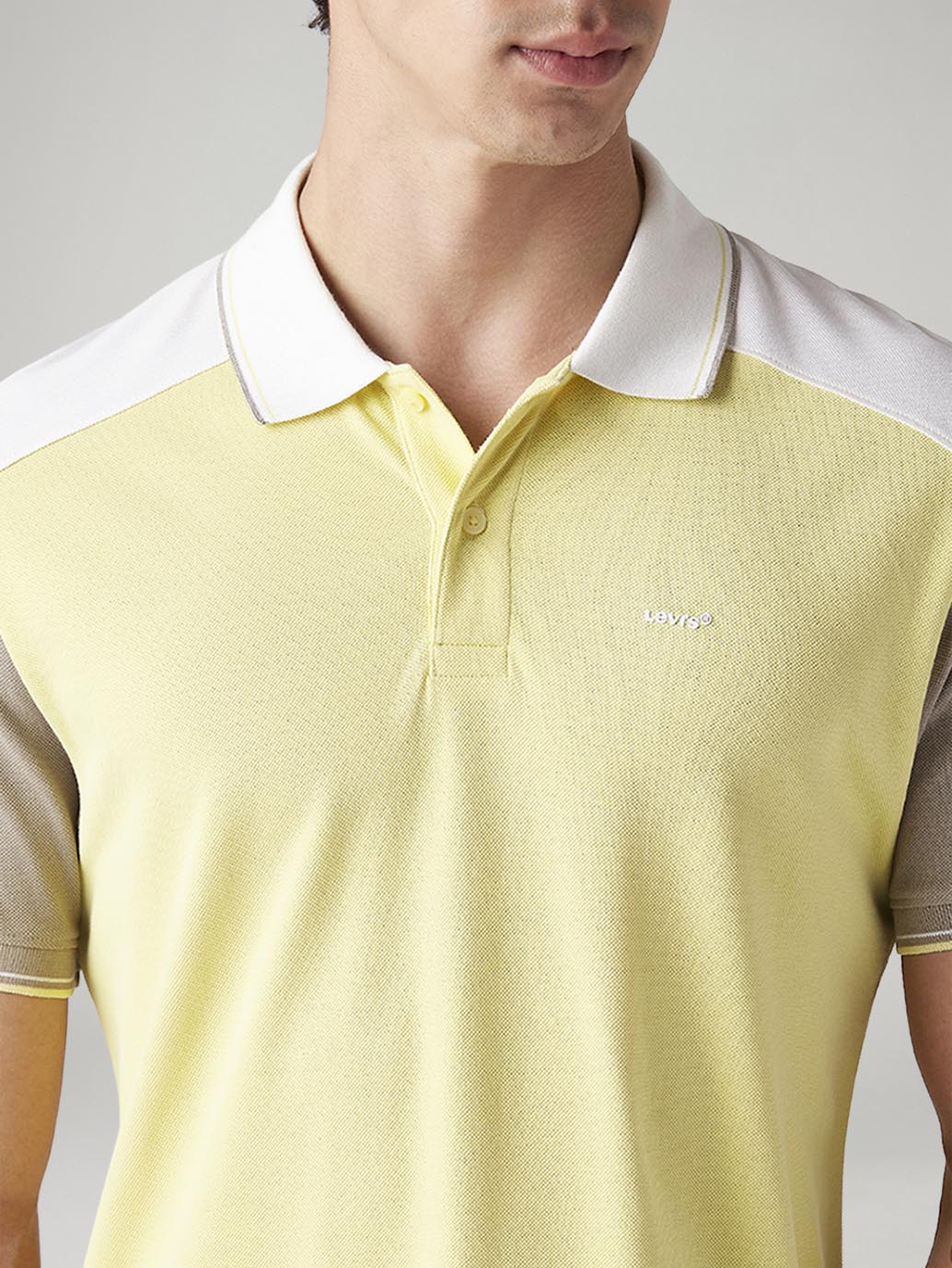 Men's Colorblock Slim Fit Polo T-Shirt - Image 4
