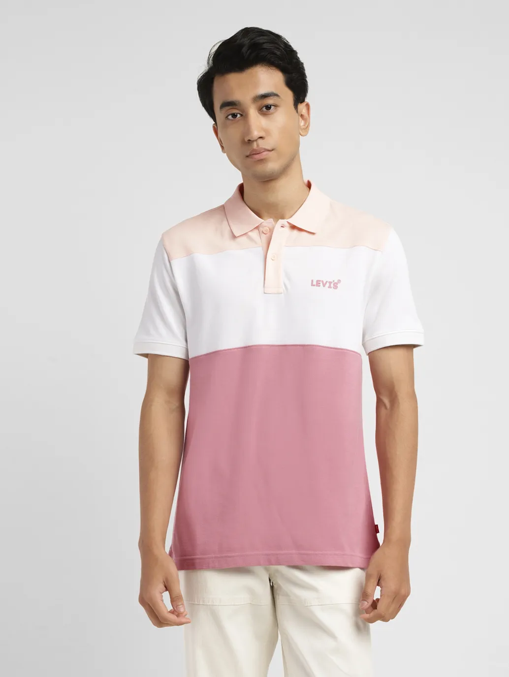 Men's Colorblock Slim Fit Polo T-shirt - Image 2