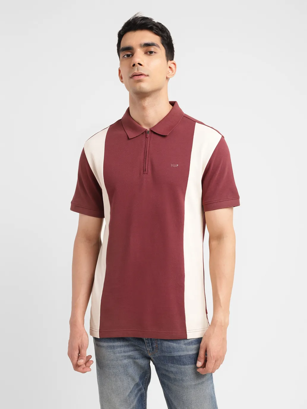 Men's Colorblock Slim Fit Polo T-shirt - Image 2
