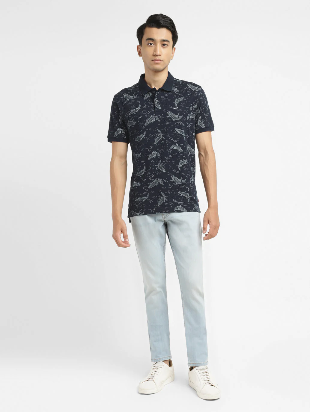 Men's Conversational Slim Fit Polo T-shirt - Image 6