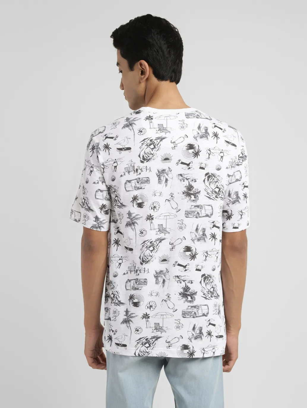 Men's Conversational Slim Fit T-shirt - Image 3