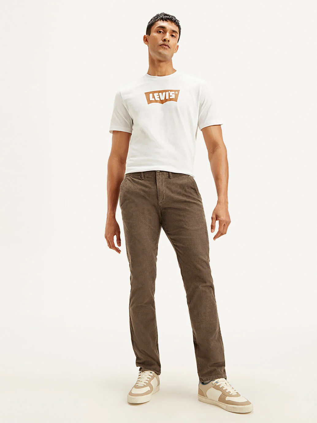 Men's Brown Slim Fit Chinos - Image 5