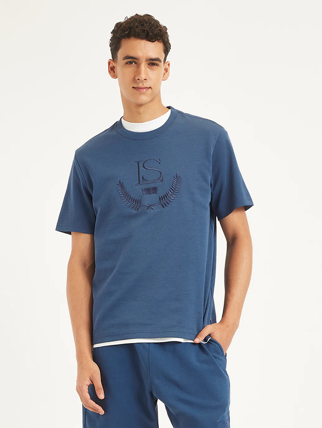 Men's Embroidered Regular Fit T-Shirt - Image 2