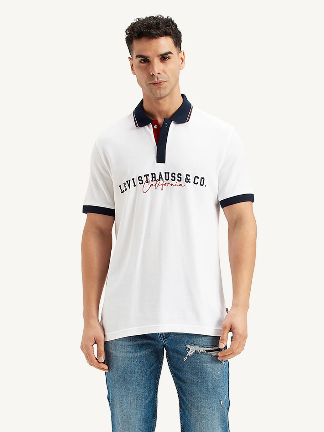 Men's Embroidered Slim Fit Polo T-Shirt - Image 4