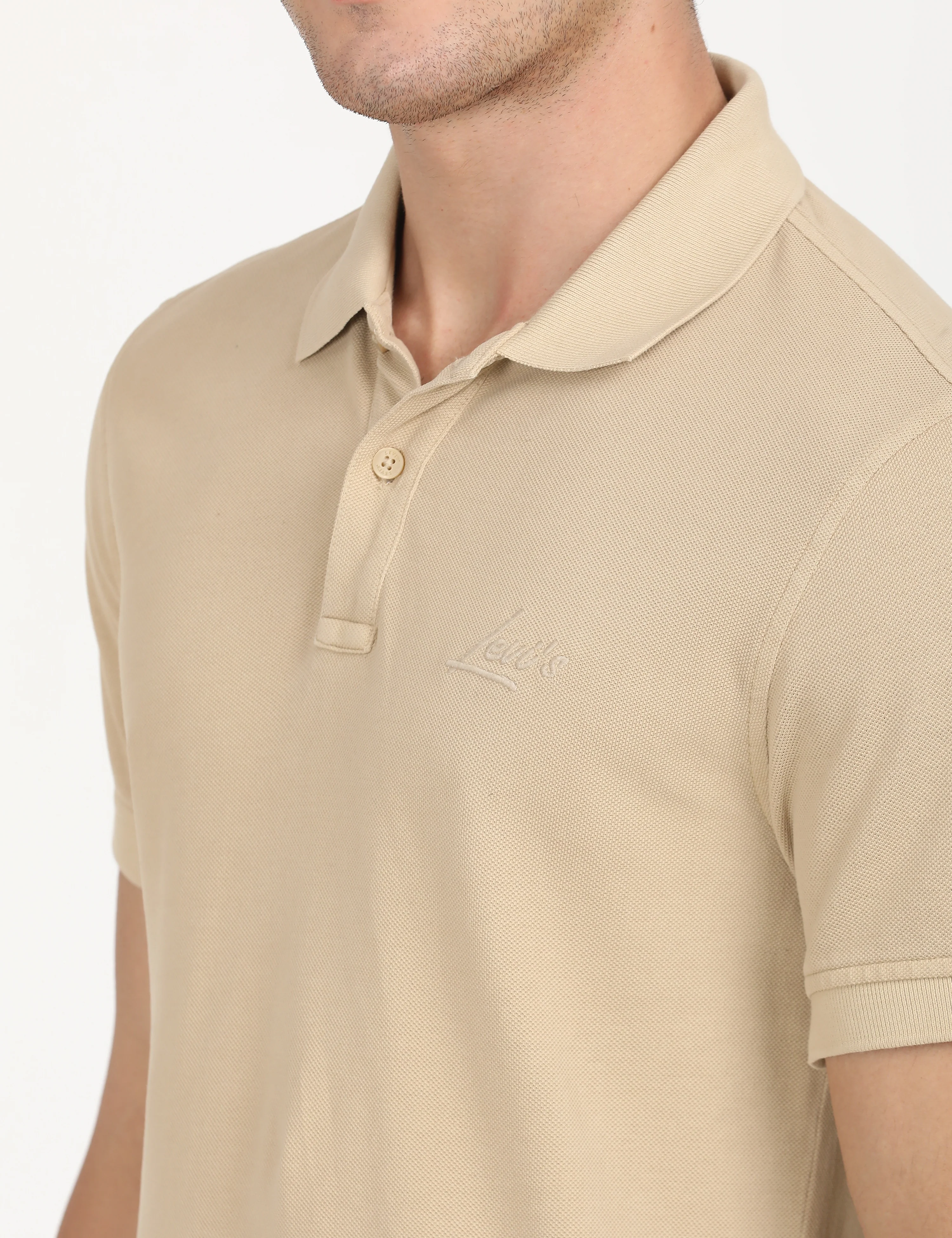 Men's Embroidered Slim Fit Polo T-Shirt - Image 5