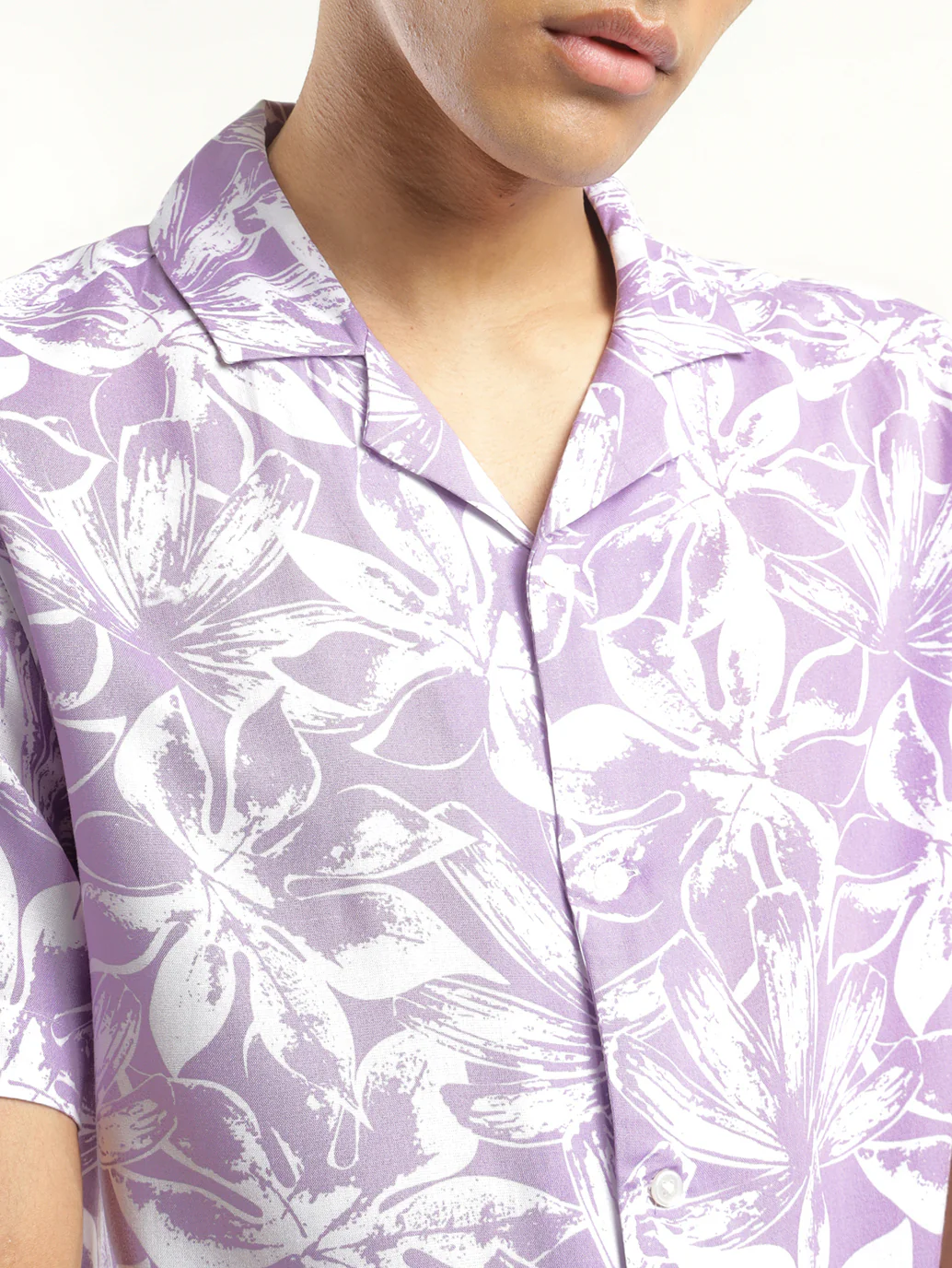 Men's Floral Print Camp Shirt - Image 5