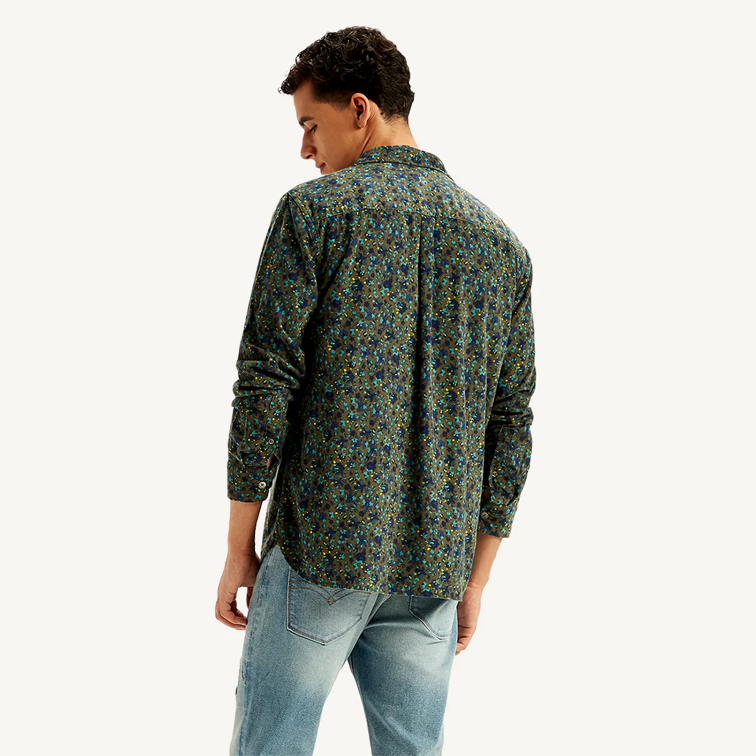 Men's Floral Print Slim Fit Shirt - Image 2