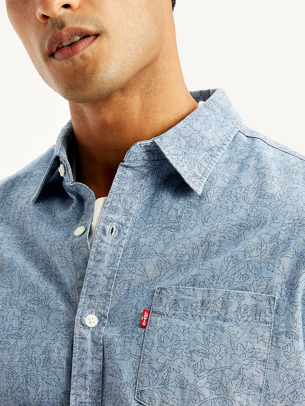 Men's Floral Slim Fit Shirt - Image 4